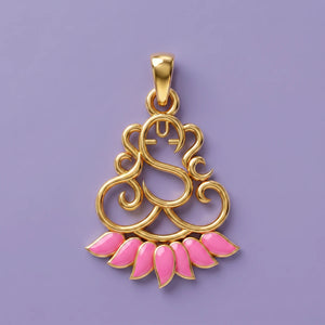 Divine Ganesha Charm Gold Pendant