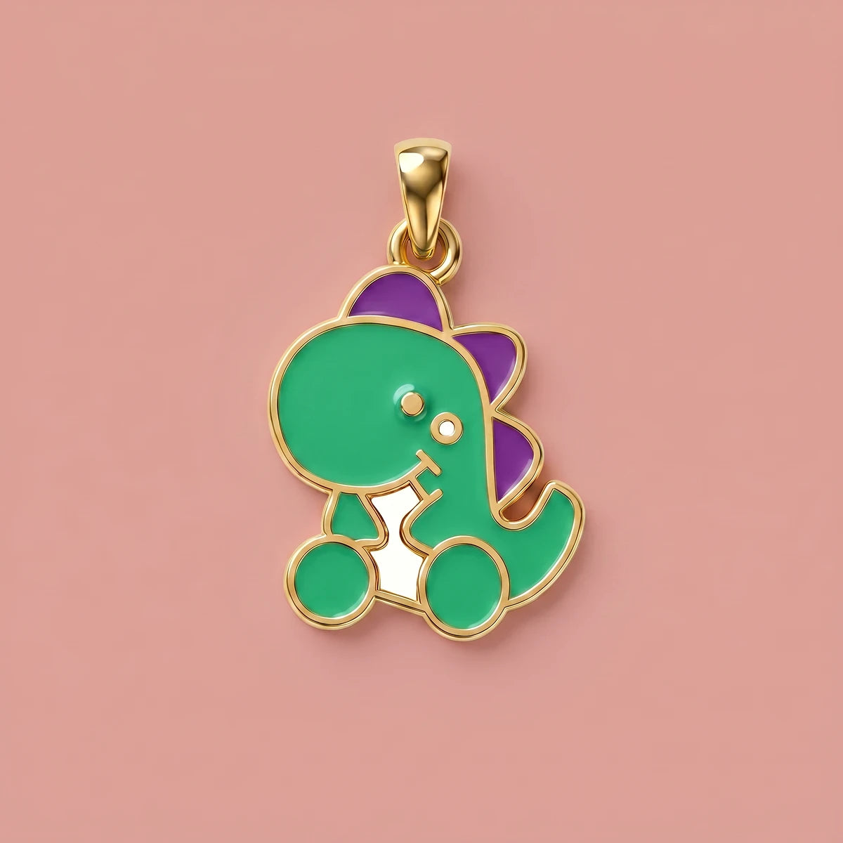 Dino Adventure Gold Pendant