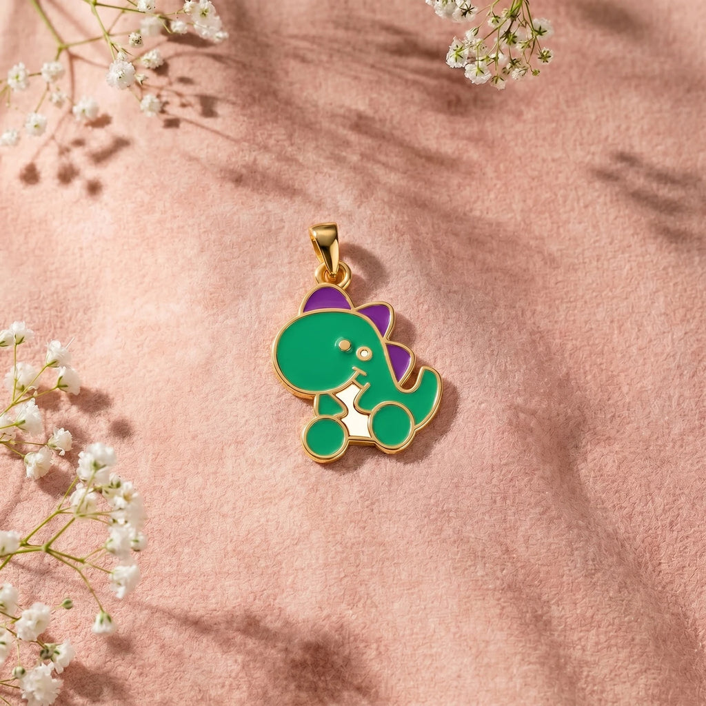 Dino Adventure Gold Pendant