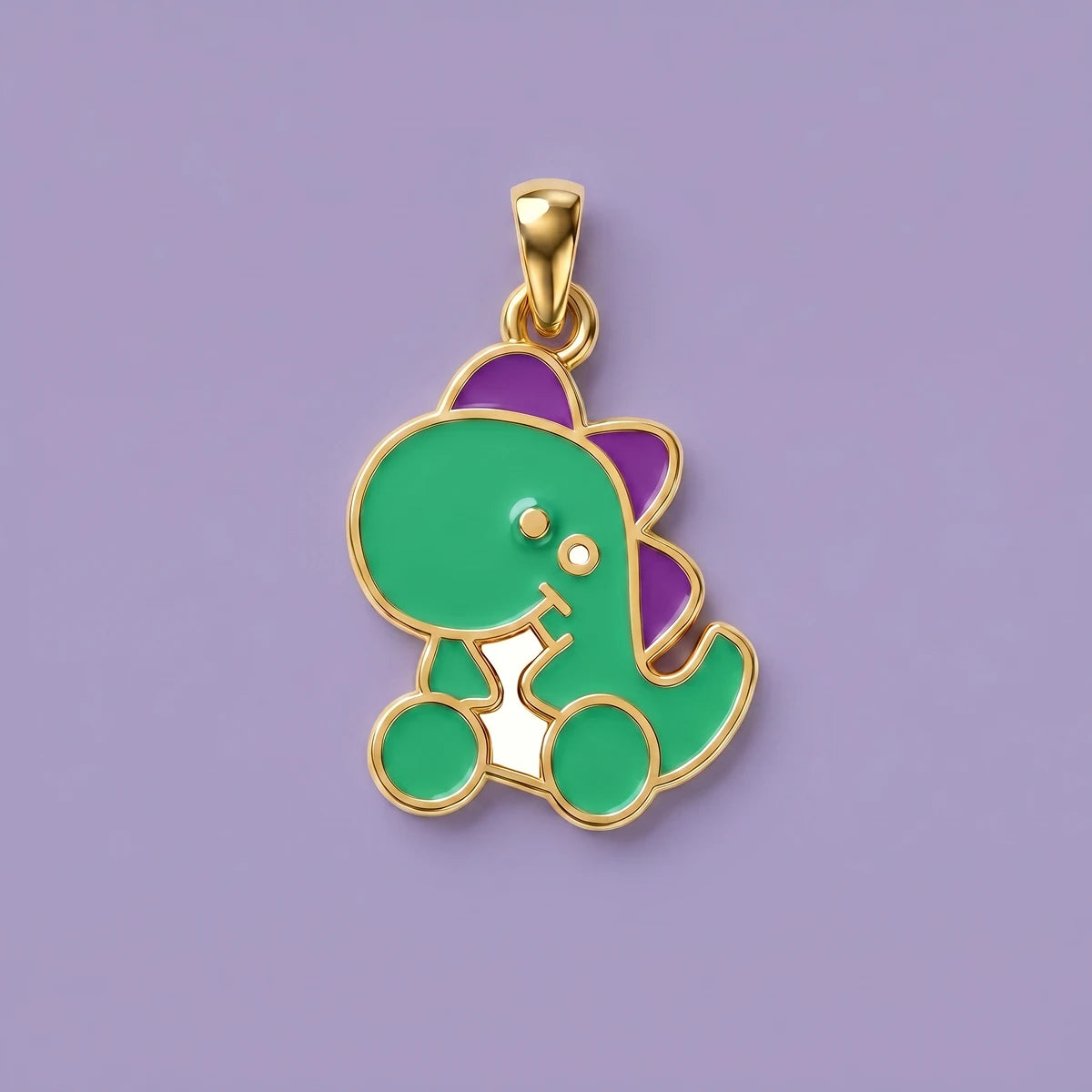 Dino Adventure Gold Pendant