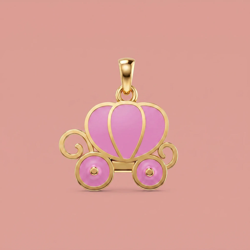 Princess Carriage Gold Pendant