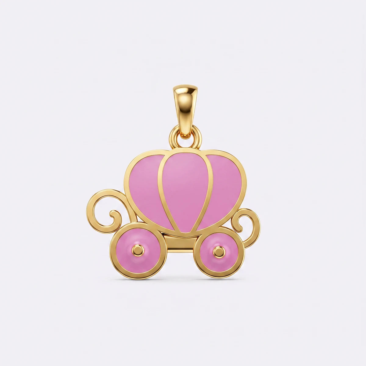 Princess Carriage Gold Pendant