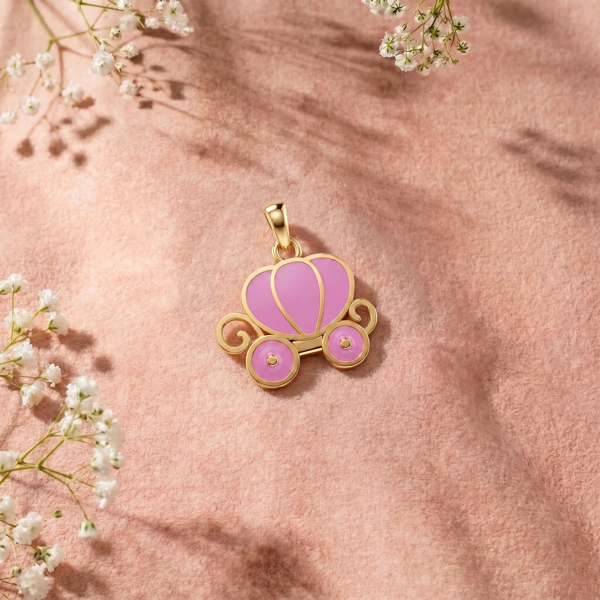 Princess Carriage Gold Pendant