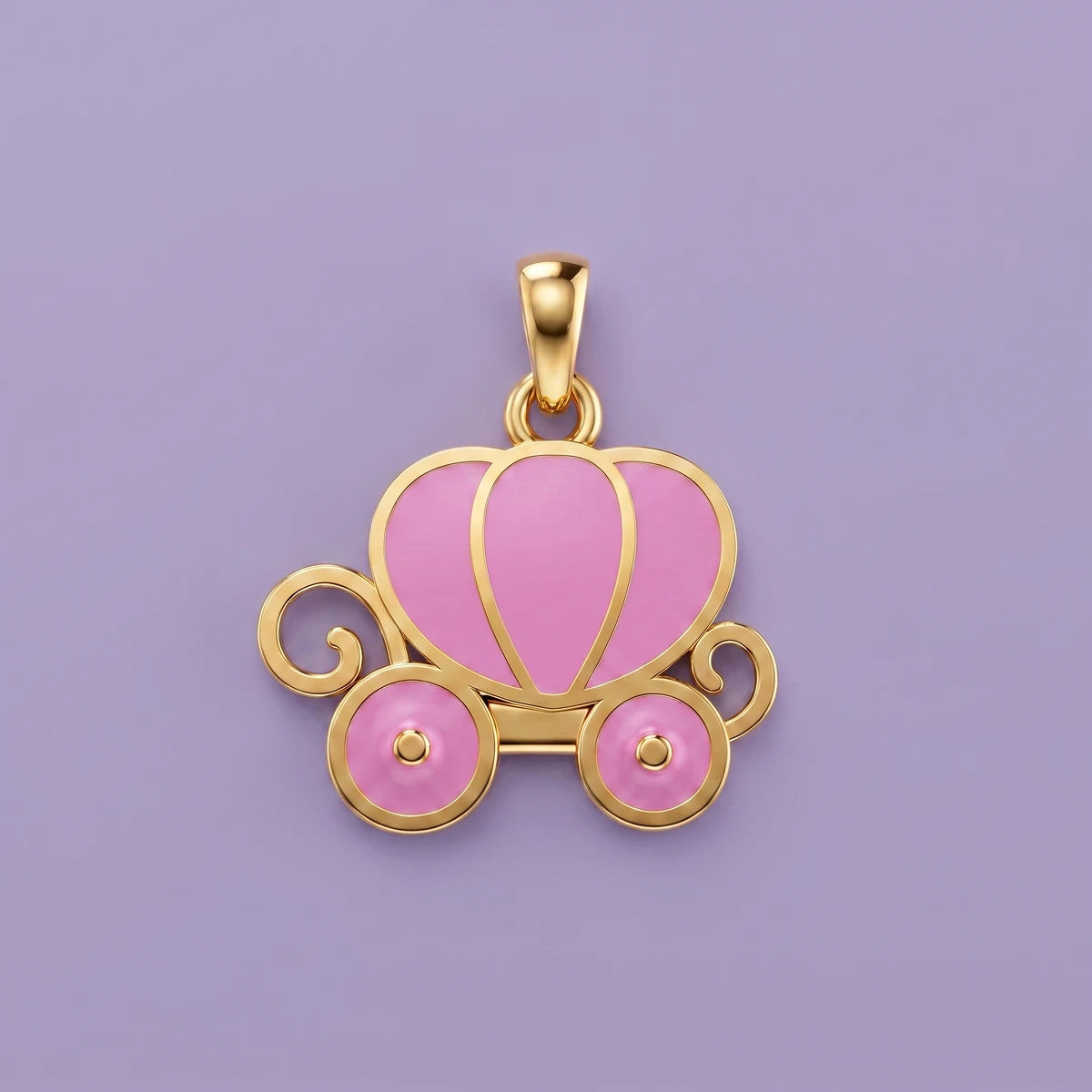 Princess Carriage Gold Pendant