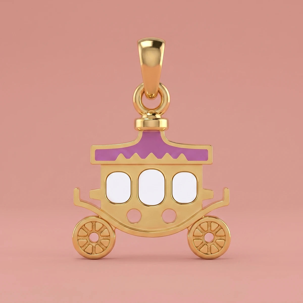 Royal Carriage Gold Pendant