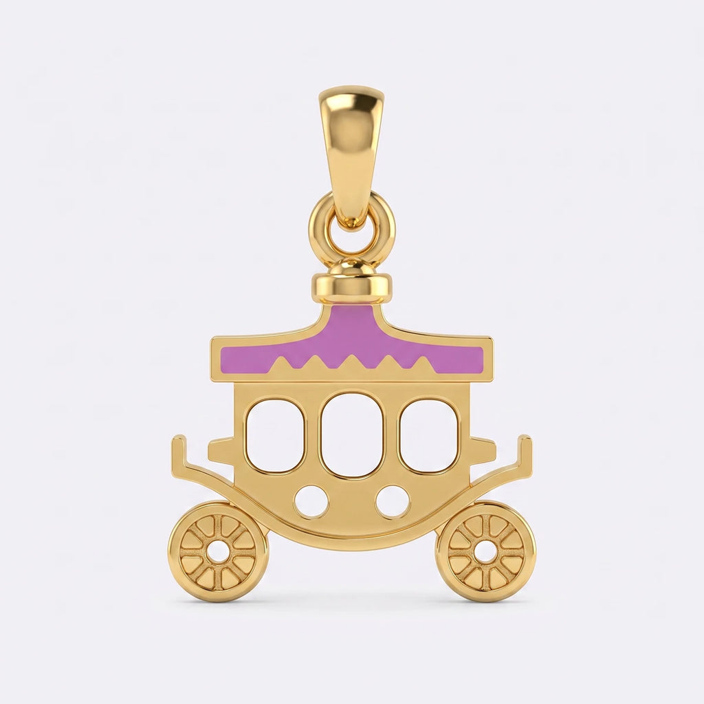 Royal Carriage Gold Pendant