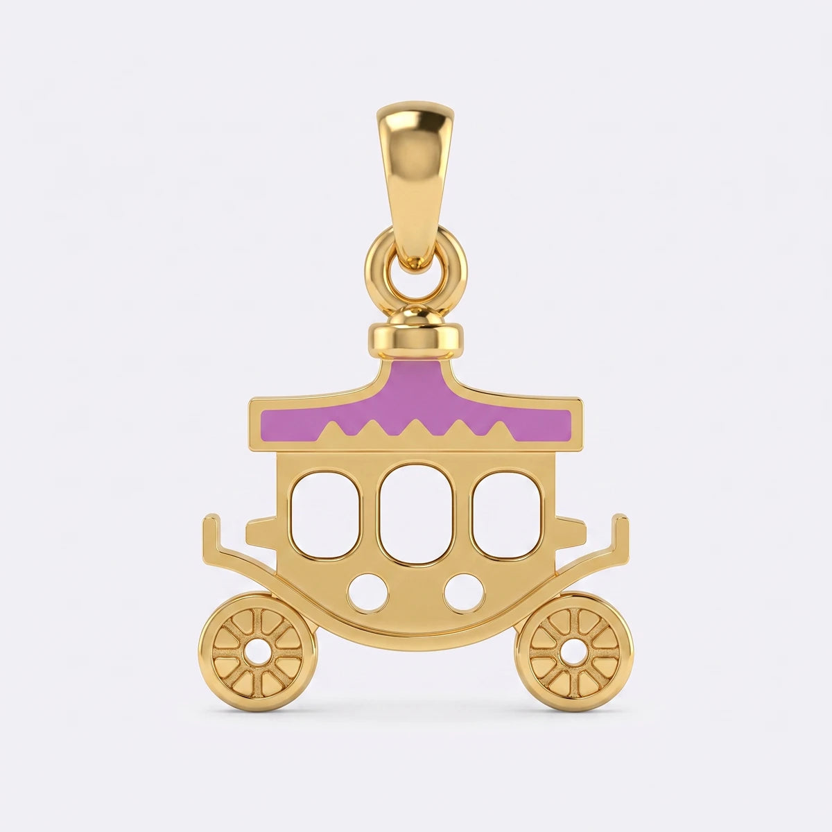 Royal Carriage Gold Pendant