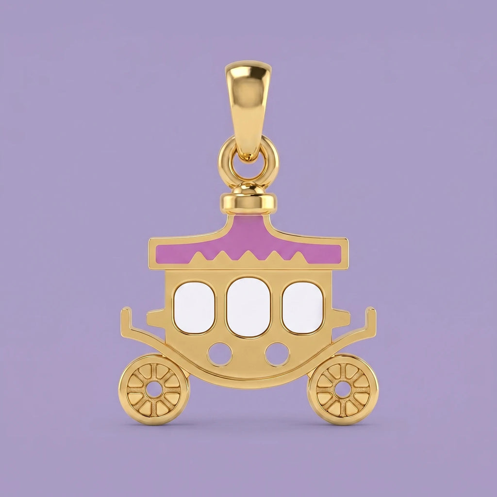 Royal Carriage Gold Pendant