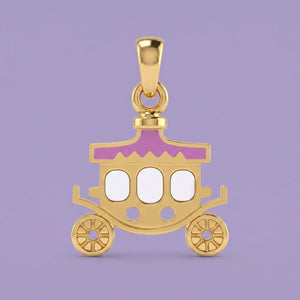 Royal Carriage Gold Pendant