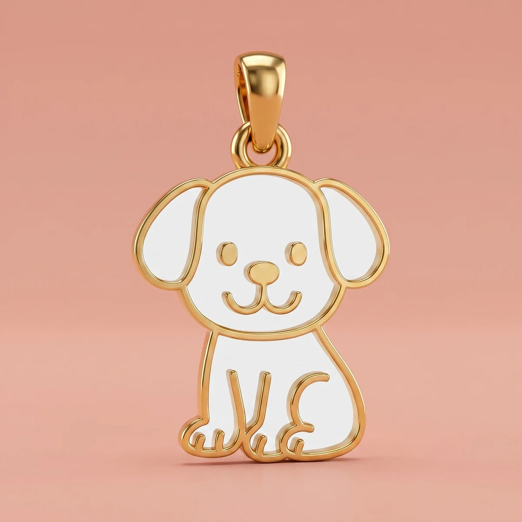 Puppy Love Gold Pendant