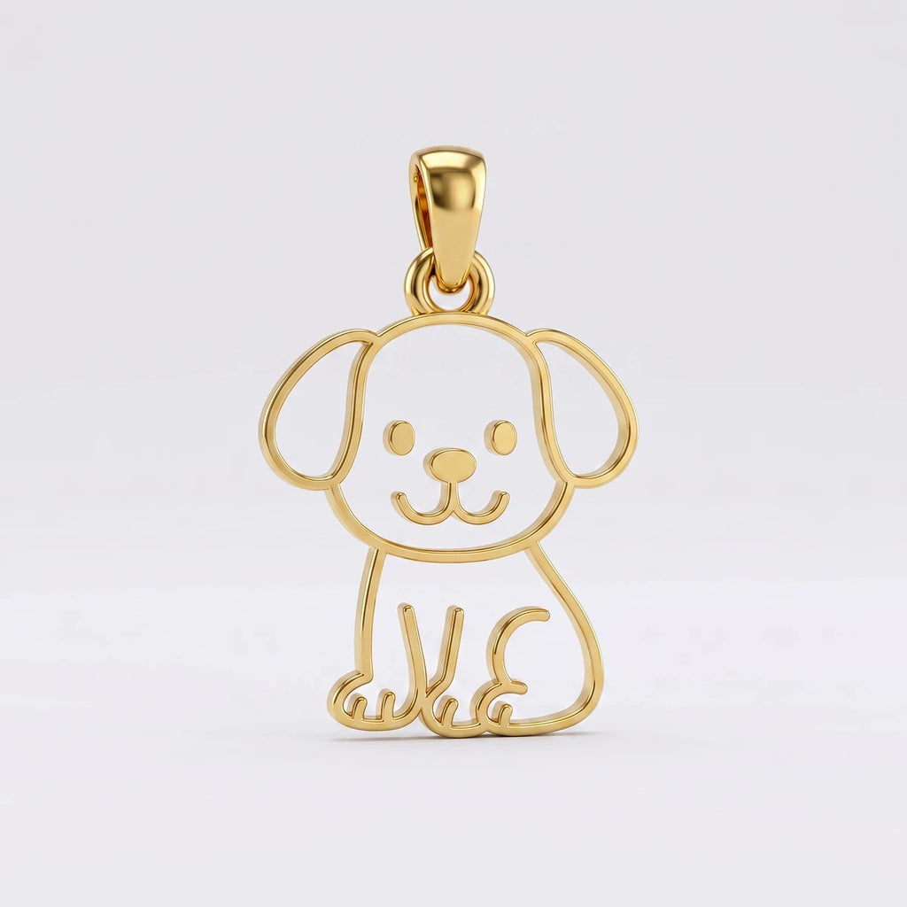 Puppy Love Gold Pendant