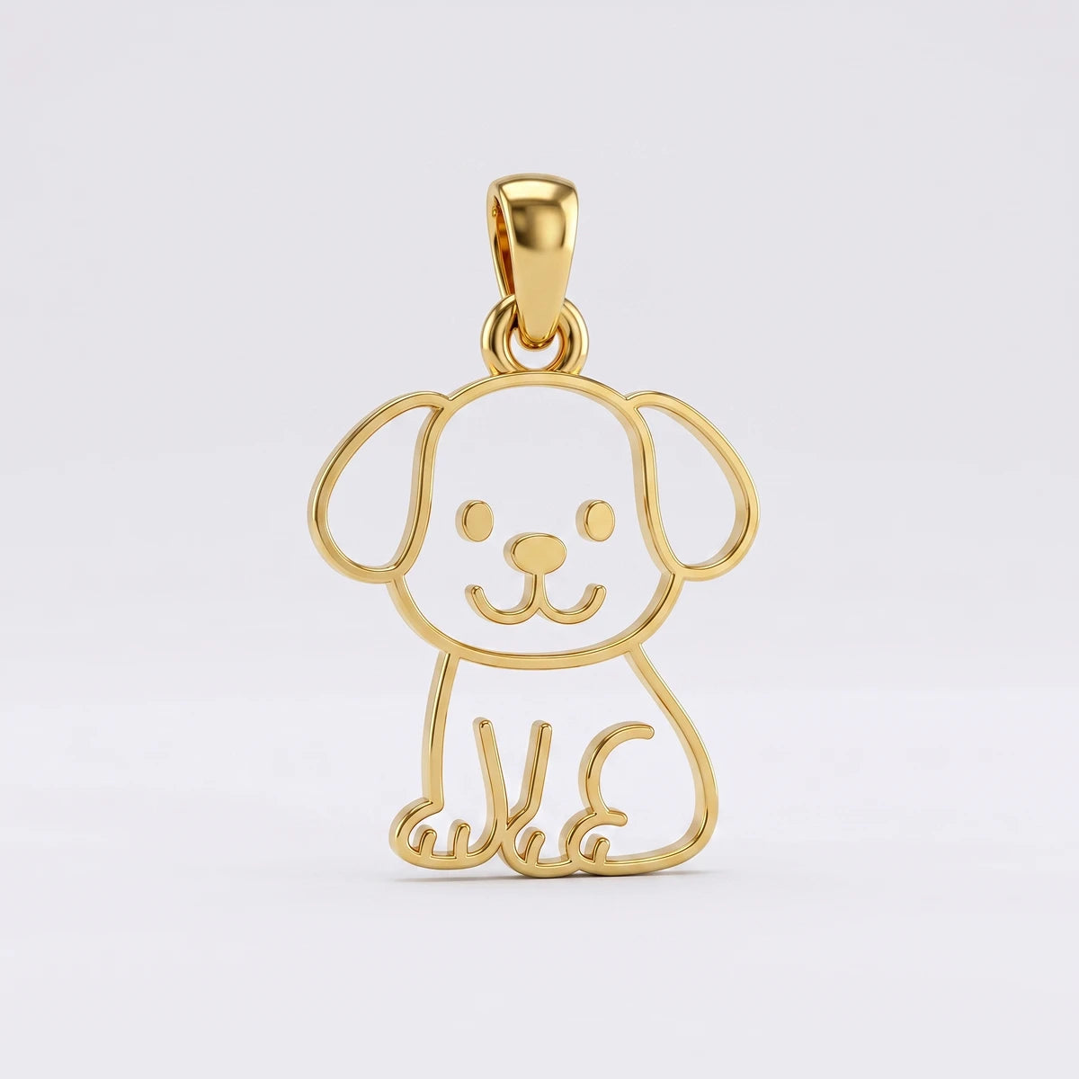 Puppy Love Gold Pendant