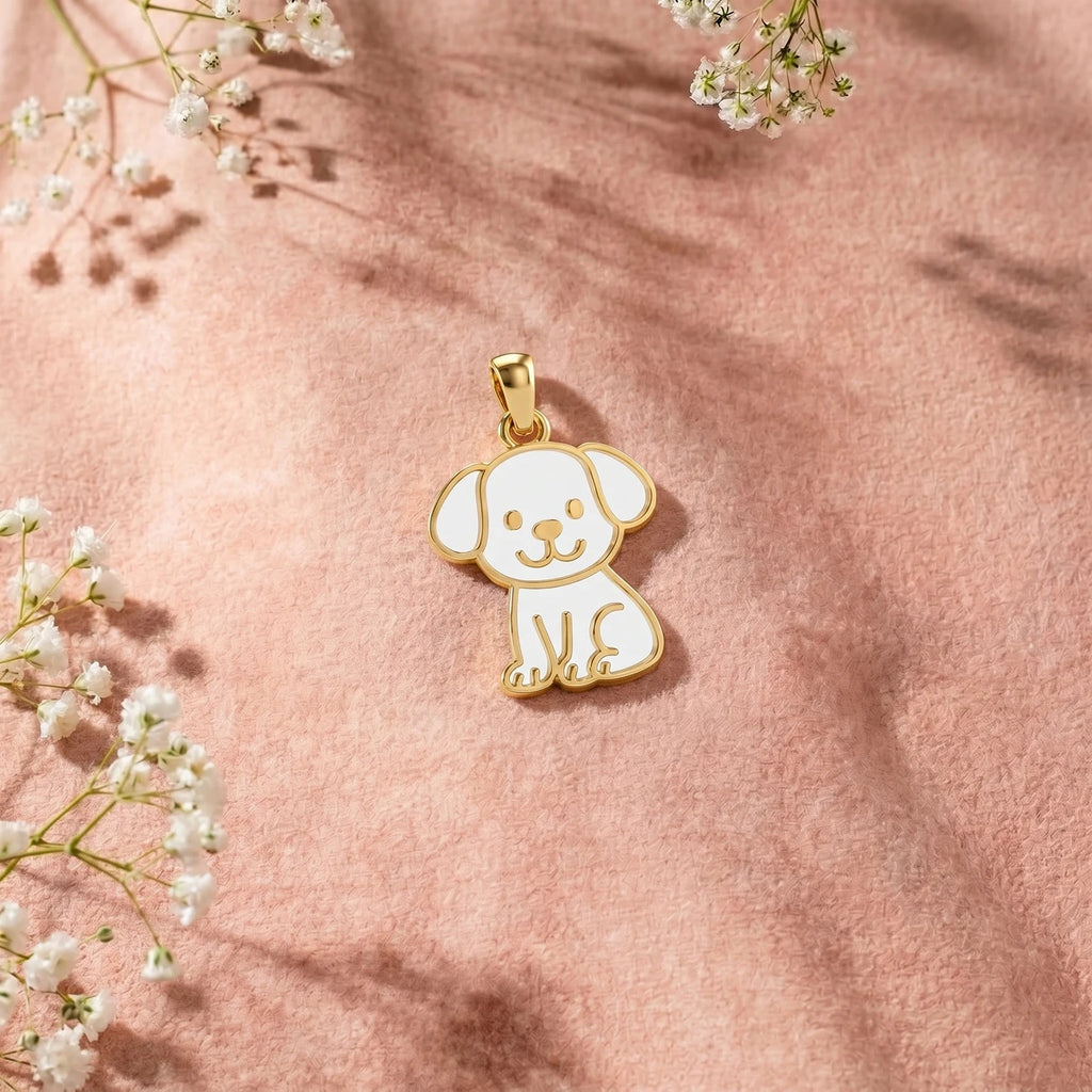 Puppy Love Gold Pendant