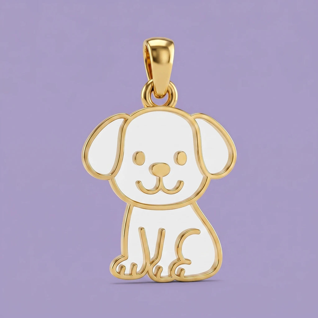 Puppy Love Gold Pendant