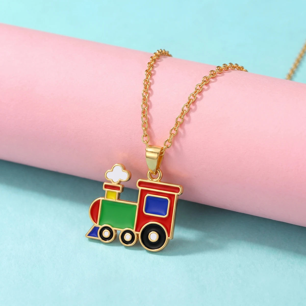 Choo Choo Train Gold Pendant