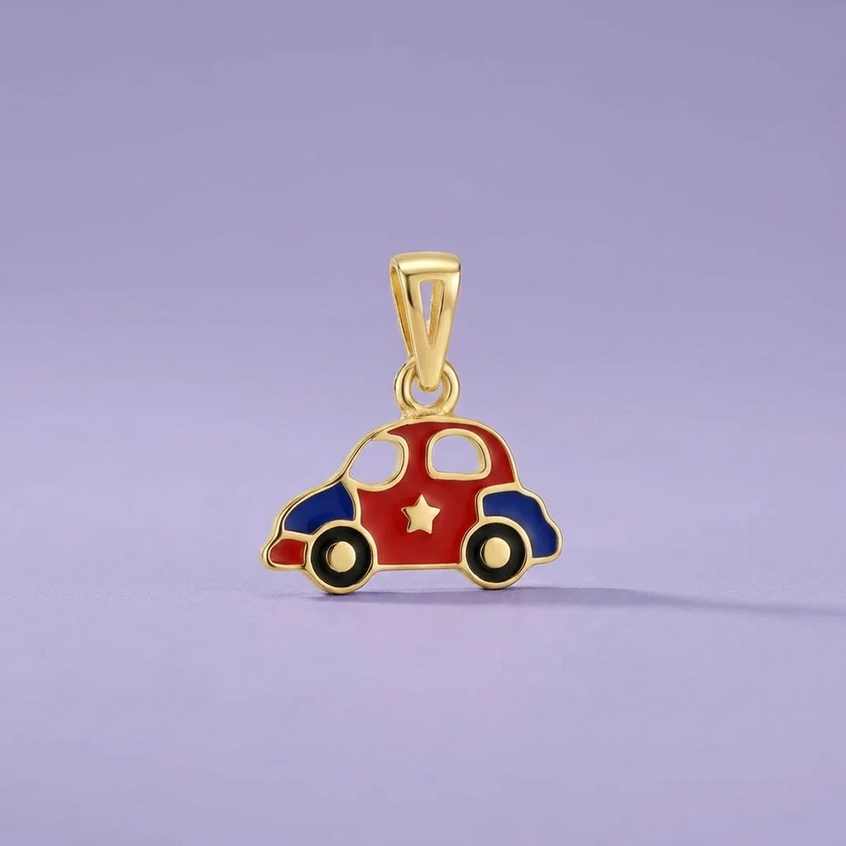 Little Roadster Kids Car Gold Pendant | Tinyfacets | little roadster kids car gold pendant