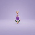 Little Tulip Bloom Gold Pendant | Tinyfacets | little tulip bloom gold pendant
