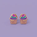Tiny Bakery Charm Cupcake Earrings | Tinyfacets | tiny bakery charm cupcake earrings