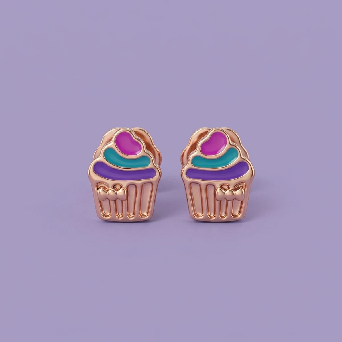 Tiny Bakery Charm Cupcake Earrings | Tinyfacets | tiny bakery charm cupcake earrings