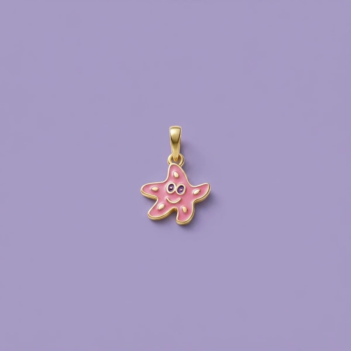 Little Ocean Friend Starfish Gold Pendant | Tinyfacets | little ocean friend starfish gold pendant