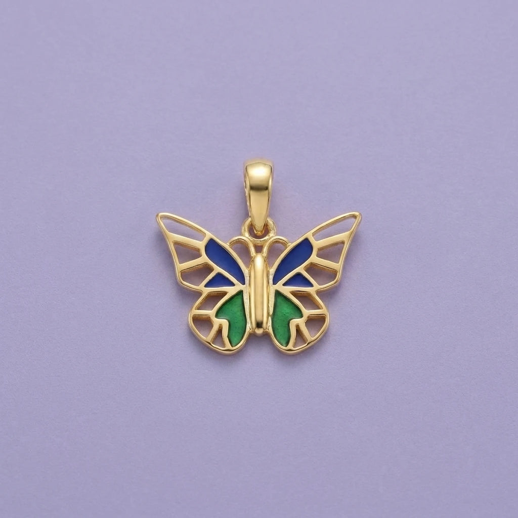 Twinkle Wings Butterfly Gold Pendant | Tinyfacets | twinkle wings butterfly gold pendant