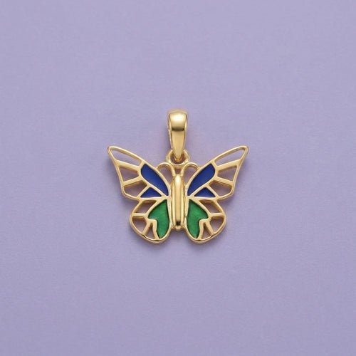 Twinkle Wings Butterfly Gold Pendant | Tinyfacets | twinkle wings butterfly gold pendant